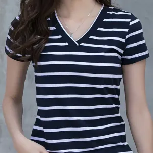 tshirtrayeelegantetdecontractepourfemme