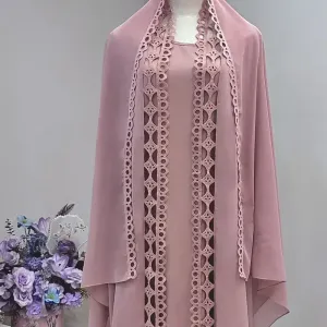ensembletroispiecesrobeabayaethijabbroderiesetdentellecontrastee