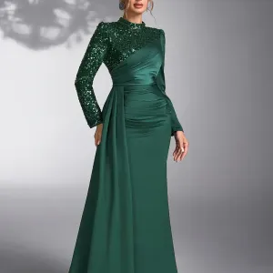 robededemoiselledhonneurvertemeraudeamancheslongues