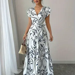 robelonguetrapezeaimprimefloraleleganteetstylee