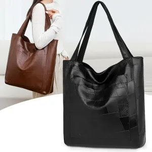 Sac fourre-tout en similicuir pour femme avec fermeture magnétique