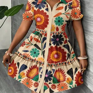 robetrapezeaimprimefloraltropicalpourfemme