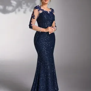 robededemoiselledhonneureleganteasequinspourfemme