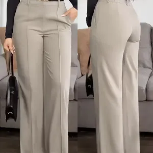 pantalonelegantajambeslargesavecceinturepourfemme