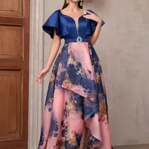 robededemoiselledhonneureleganteaimprimefloral