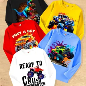 lotde5tshirtsamancheslonguespourgarcon