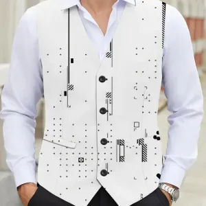 giletelegantacolenvetmotifsgeometriquespourhomme