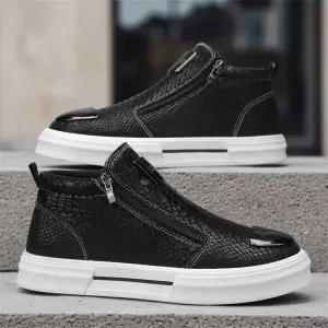 Une paire de chaussures de skateboard montantes tendance pour homme