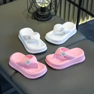 Blanc/Rose - Chaussures de plage légères et antidérapantes à semelle souple