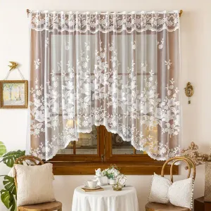 elegantrideausemitransparentendentellefrancaise300cmx160cm