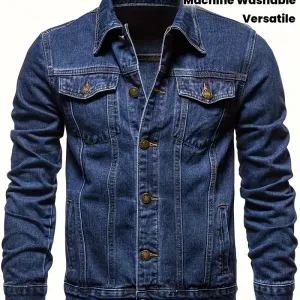 jacketenjeanclassiquenonextensiblepourhomme