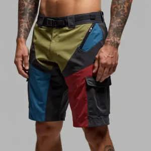 shortcargodecontractepourhommeavecmotifcolorblock