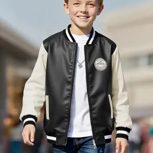 jacketgarcondesignclassiquecontrastenoiretblanc