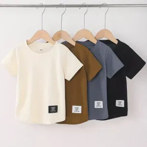 lotdequatretshirtsacolrondetimprimelettresecossaispourgarcon