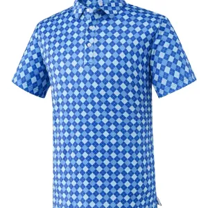 larsenobmmensstretchshirtmoisturewickinggeometricprintgolf