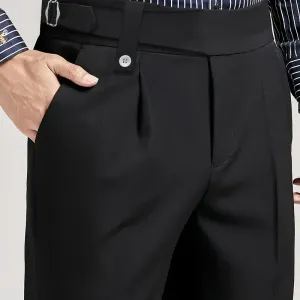 pantalonhabillenoirunistylebritanniquepourhomme