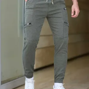 pantalondejoggingdecontractepourhommeacarreaux
