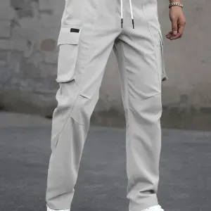 pantaloncargodecontractepourhommeavecplusieurspoches