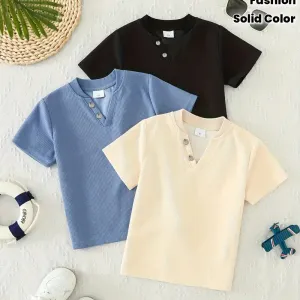 ensemble3piecespourgarcontshirtamanchescourtes