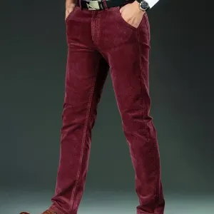 pantalondecontracteslimenvelourscotelepourhomme