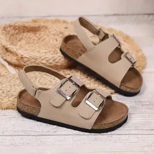 Sandales ajustables pour enfants avec deux boucles