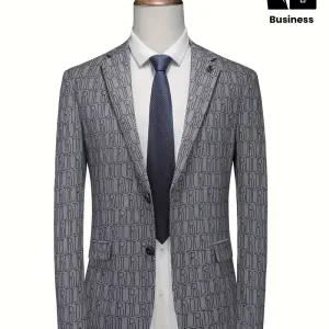 vestehommeelegantecoupeslimasimpleboutonnageavecmotiflettres