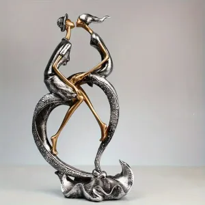 sculpturecoupleromantiqueresineartcontemporainpourdecorationdinterieur