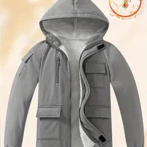 vesteacapucheelegantepourgarcondoublurepolaireconfortable