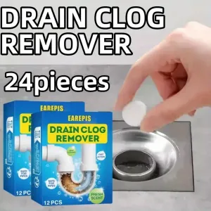 24 tablettes de débouchage pour canalisations - Solution simple