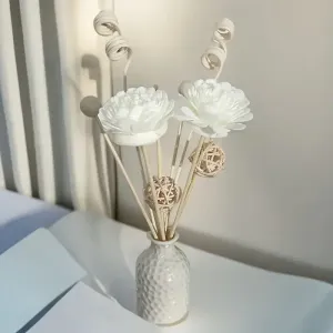 diffuseurdaromesenceramiqueblancheavec8batonnetsderecharge