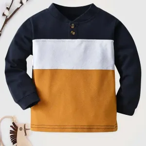 sweatshirtcolorblockamancheslonguespourgarcon