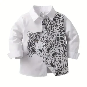 chemiseamancheslonguesaimprimetigrepourgarcon