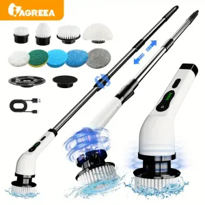 Brosse rotative électrique, brosse de nettoyage domestique sans fil