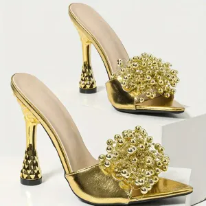 sandaleselegantesatalonshautspourfemmeavecrevetementsynthetiquedorebri