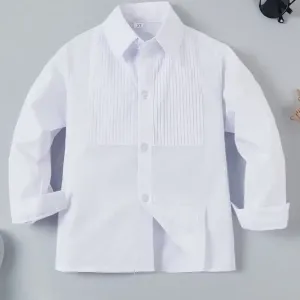 chemiseblancheclassiquepourgarconmancheslongues