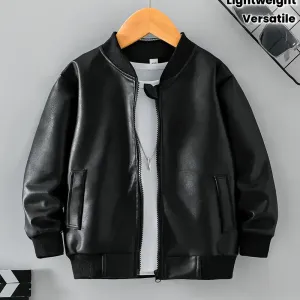 vestelegerenoirezippeepourgarconmanteaudecontracteamancheslongues