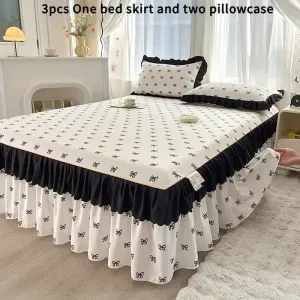 paruredelit3piecesdeclineedansunecombinaisondecouleursnoiretblanc