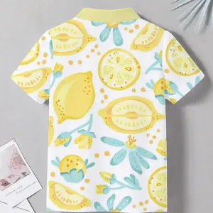 poloimprimecitronspourgarconmanchescourtes