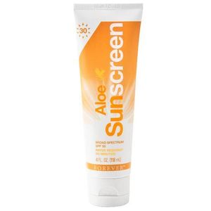 Crème solaire à l'aloe vera