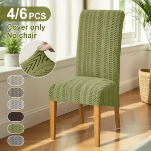 lotde4ou6houssesdechaisedesalleamangermodernesenjacquard