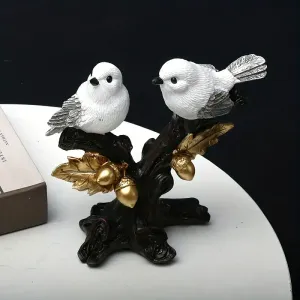 charmantefigurinedoiseauenresine