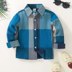 chemiseacarreauxmancheslonguescolboutonne