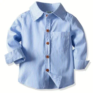 chemiseamanchescourtesetcolrayebleuetblancpourgarcon