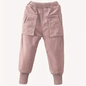 pantalonenvelourscoteledoublepolairepourfille