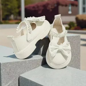 Chaussures Mary Jane avec fermeture et nœud décoratif