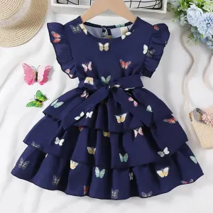 jupeavolantsimprimeepapillonspourpetitefille