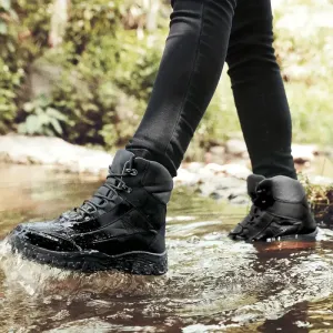Bottes d'hiver tactiques pour femmes et unisexes - Chaussures antidérapantes