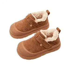 Baskets basses SMON pour enfants, doublées polaire douce