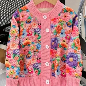 giletaimprimefloral3dpourfillerosetendreetmotifsflorauxmulticolores