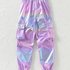 pantalonapochesrabattablesholographiquestendancepourfilles